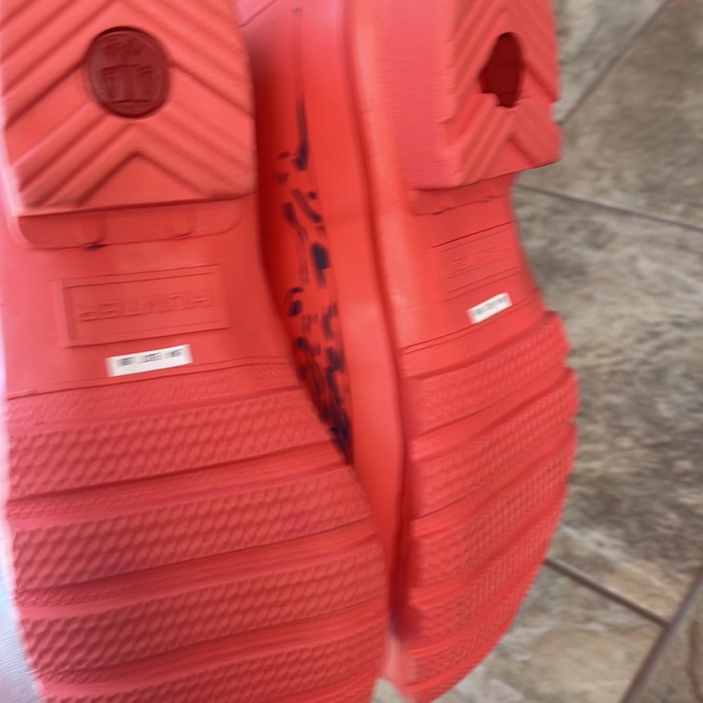 + nwot + HUNTER Striped Tall Rain Boots - Picture 4 of 4